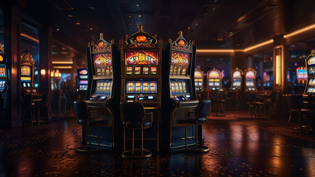 Sala casinò con icone di cashback e ricariche bonus in stile leopardato